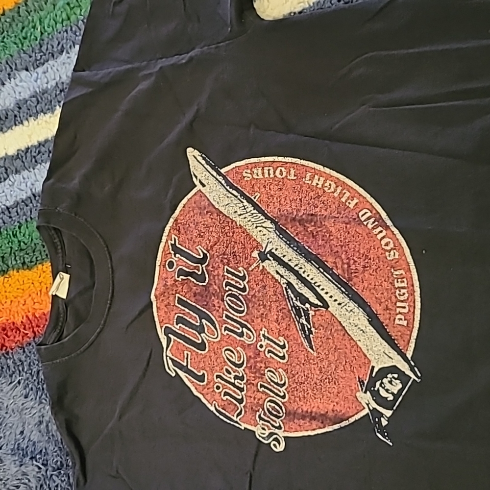 Alaska Airline Tshirt "Fly it like you stole it"